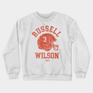 Russell Wilson Denver Helmet Font Crewneck Sweatshirt